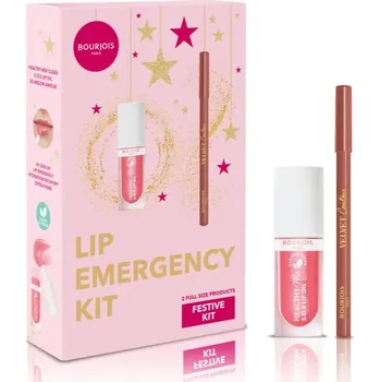 Kosmetická sada Bourjois Lip Emergency Kit Bourjois Healthy Mix S.O.S Lip Oil olej na rty s hydratačním účinkem 4.5 ml + Bourjois Velvet Contour konturovací tužka na rty 1.14 g kosmetická sada