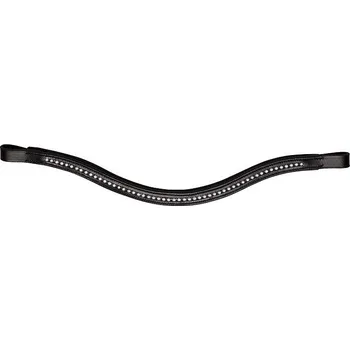 Kožená čelenka Diamond Norton Barva: černá, Velikost: PONY