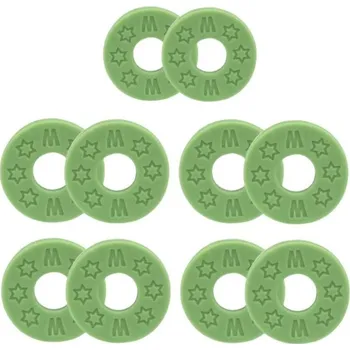 Klasická kytara 10 ks Protiskluzové gumové zámky na kytarový popruh Bezpečné uchycení popruhu proti sklouznutí Kytarové příslušenství pro elektrické i akustické kytary zelená