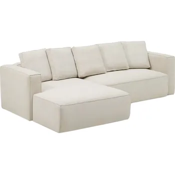 Pohovka Kave Home Béžová rozkládací rohová pohovka Marela 276 cm, levá