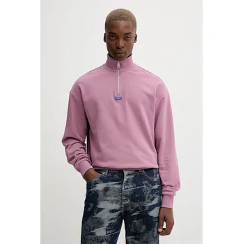 Pánská mikina Bavlněná mikina Hugo Blue Neeler 50522367 růžová 34X, vel. XL