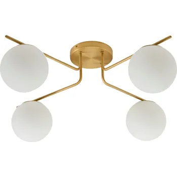 Kave Home Zlaté kovové stropní světlo Brisia 80 cm