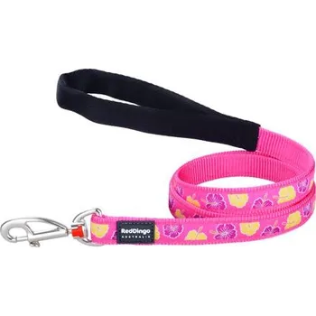 Vodítko pro psa Vodítko Red Dingo 15 mm x 1,8 m - Hibiscus Hot Pink