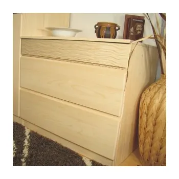 Komoda ROALHOLZ Dřevěná šuplíková komoda z masivu LENIOS III smrk/přírodní