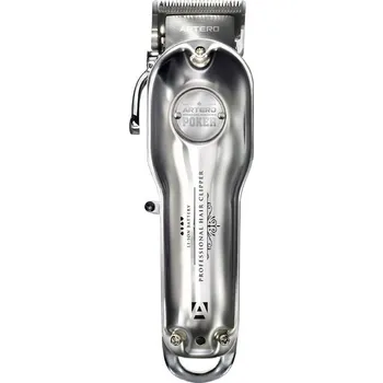 Strojek na vlasy Artero Poker Clipper Silver - Profesionální zastřihovač vlasů Stříbrný