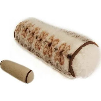 Polštář Vlněný polštář válec vzor: Ecru/Ecru