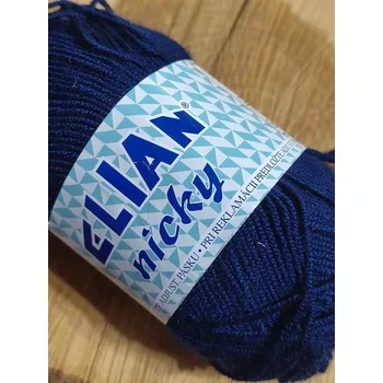 Příze Pletací příze VSV Elian Nicky 50 g barva 209 modrá tmavá