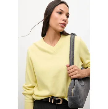 Dámský svetr Svetr z merino vlny Answear.LAB dámský, žlutá barva WA25-SWD027 11X, vel. S