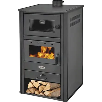 Krbová kamna BLIST Krbová kamna Blist BRM - 14 kW s troubou na pečení - Antracit - 2.JAKOST