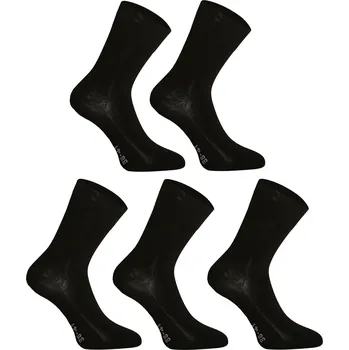 Pánské ponožky 5PACK ponožky Gino bambusové bezešvé černé (82003) XL 5/82003 - black Možnost vrácení zboží ZDARMA do 120 dnů!