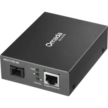 Počítačové příslušenství TP-Link MC211CS-20 Konvertor, WDM, 1× GbE RJ-45, 1× 1000Mbps SC port, ethernet/optika, 1310nm RX, 1550nm TX, dosah 20km MC211CS-20