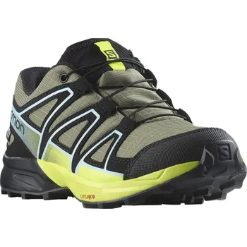 Dětská běžecká obuv Salomon Speedcross Cswp J L47278900 - deep lichen green/black/safety yellow 37
