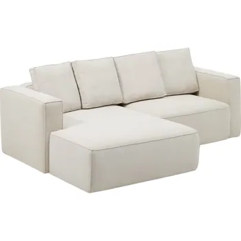 Pohovka Kave Home Béžová rozkládací rohová pohovka Marela 236 cm, levá