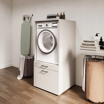 Koupelnový nábytek Praktická skříňka na pračku Aza – dekor kašmír