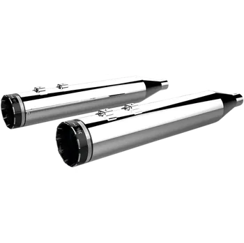 Výfuk pro motocykl Koncovky výfuku KHROME WERKS 4,5" HP PLUS SLIP-ON MUFFLERS pro HARLEY DAVIDSON FLRT/ FLHTCUTG rok 2017-2024 viz popis, barva chromová/černé tracer billet zakončení