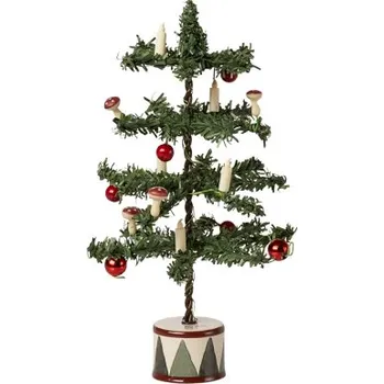 Vánoce Maileg vánoční stromeček s LED svíčkami kov vícebarevná