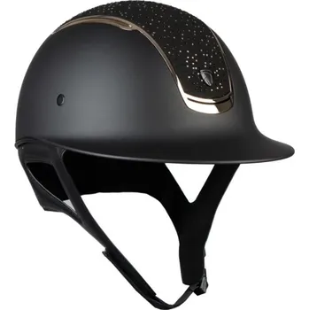 Jezdecká přilba Jezdecká helma DA VINCI Horka černá/stříbrná Velikost: 57 cm