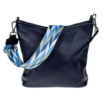 Kabelka NovaKabelka.cz Kožená italská crossbody kabelka Amalia Blu I