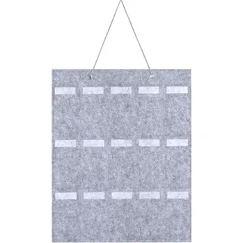 Zásobník na papírové ručníky Nástěnný skládací organizér na brýle 50 x 40 cm 15 kapes Svislý závěsný držák na brýle Úložný systém pro domácnost světle šedá