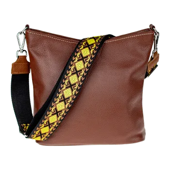 Kabelka NovaKabelka.cz Kožená italská crossbody kabelka Amalia Marrone I