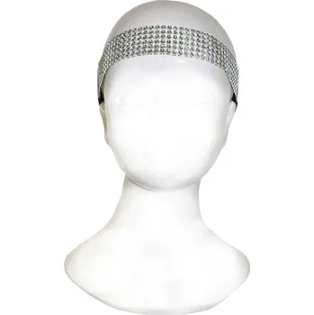 Karnevalový doplněk Čelenka retro stříbrná