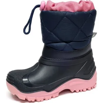 Dívčí sněhule RenBut Dětské sněhule Ren But MUFLON modro-růžové Muflon sněhule vel.: 33-34