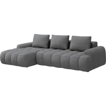 Pohovka Cosmopolitan Design Šedá rozkládací pohovka Linz 275 cm, levá