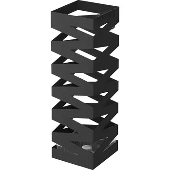 Stojan na deštník Kovový stojan na deštníky Loft Black, 49x15,5 cm