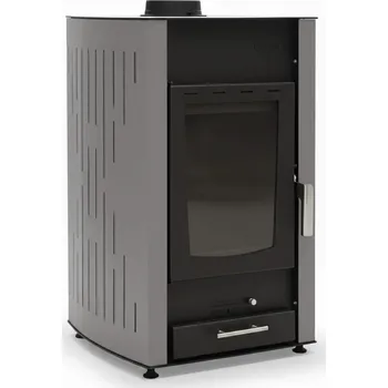 Krbová kamna ΘΕΡΜΙΚΗ ΤΣΑΛΙΚΗΣ (Thermiki Tsalikis) Eden 25kw Šedá