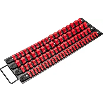 Vložka do organizéru na nářadí Lišta-organizér pro nástrčné klíče 80 klipů červená (PLC32)