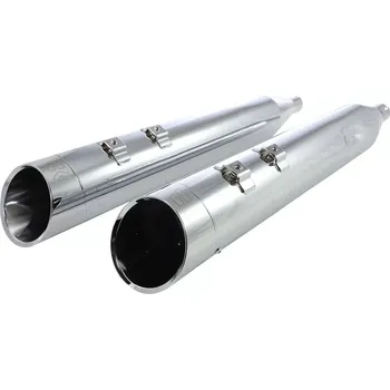Výfuk pro motocykl Koncovky výfuku KHROME WERKS 4,5" HP PLUS SLIP-ON MUFFLERS pro HARLEY DAVIDSON FLT/ FLHT/ FLHR/ FLHX/ FLTR rok 1999-2016 viz popis, barva chromová/chromové edge billet zakončení