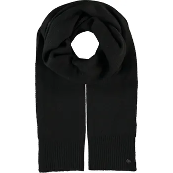 Šála Fraas pletená šála z vlněné směsi 667062/990 Černá ONE SIZE