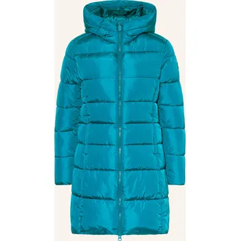 Dámský kabát Save The Duck Dámský Prošívaný Kabát Taylor, tyrkysová, 44