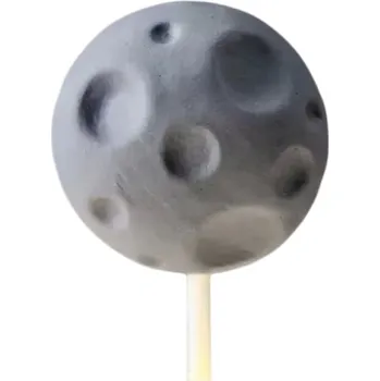 Dekorativní zapichovátko na dort ve tvaru planety Barevná vesmírná dekorace z latexu s motivem podle výběru šedá