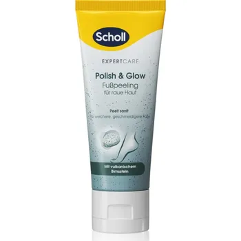 Kosmetika na nohy Scholl Foot Cream Polish & Glow exfoliační peeling na nohy 75 ml
