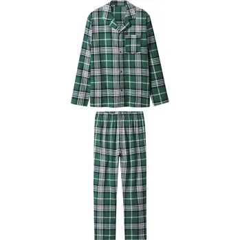 Pánské pyžamo esmara Men Pánské flanelové pyžamo (zelená, M (48/50))