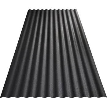 Průsvitná krytina GUTTA Deska vlnitá nit plus mini černá 76/18, 90x120cm