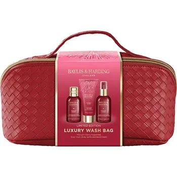 Kosmetická sada Baylis & Harding Midnight Cherry Set with Cosmetic Bag - Dárková sada v kosmetické tašce