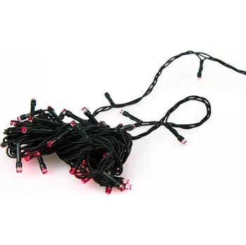 Vánoční dekorace Vánoční světýlka - 100 LED - 10 m - červená