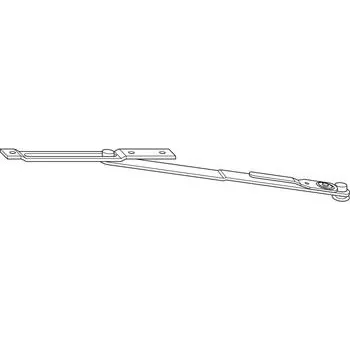 Okenní klika WINKHAUS skládací nůžky GRT.FSR, max. nosnost 80 kg, pozinkovaná ocel, stříbrná