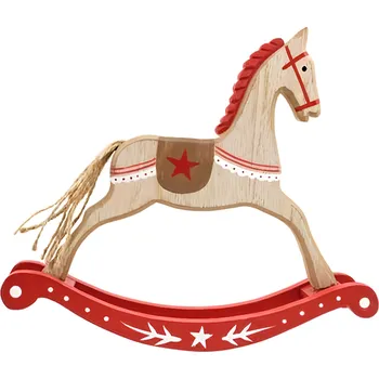 Svíčka Anděl Přerov Kůň houpací dřevěný 19x17 cm