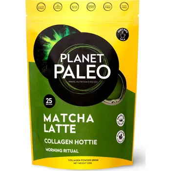 Pure Collagen Matcha Latte 225g, Planet Paleo