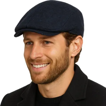 Čepice Fiebig - Headwear since 1903 Pánská tmavě modrá zimní bekovka - Fiebig - ušní klapky Velikost: 61 cm (XL)