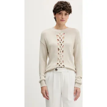 Dámský svetr Svetr Sisley dámský, béžová barva, 1XGYM106I 01X, vel. S