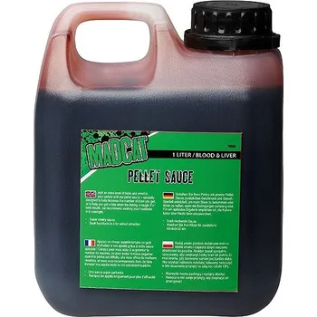 Návnadová surovina MADCAT Booster Pellet Sauce 1 l Blood And Liver