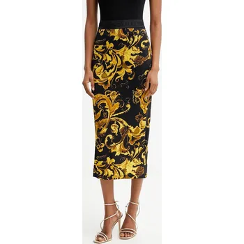 Dámská sukně Sukně Versace Jeans Couture černá barva, midi, pouzdrová, 79HAE806 JS500 79HAE806.JS500 99X, vel. 40