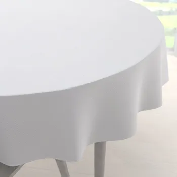 ubrus Dekorační kulatý ubrus Monako PM-126 Drobný nopkový vzor bílý Ø 40 cm