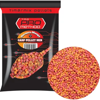 Návnadová surovina Timár Mix Pro Method Carp Pellet Mix 800 g 1,5 mm Varianta: Pomeranč - Mango (MX5584)