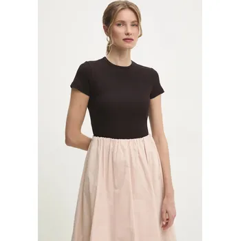 Pánské tričko Tričko Answear.LAB IVVI4.TWK hnědá 88X, vel. L