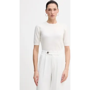 Dámský svetr Svetr s příměsí vlny Sisley 1SBXM106L béžová 01X, vel. M